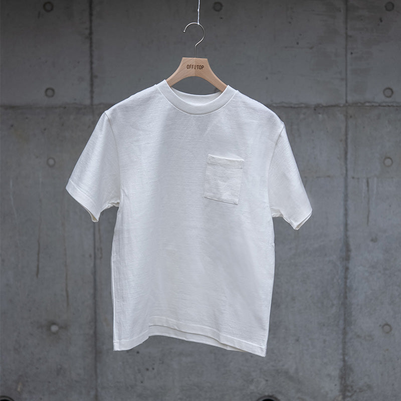 10oz Tシャツ - WHITE with Pocket – OFF the TOP