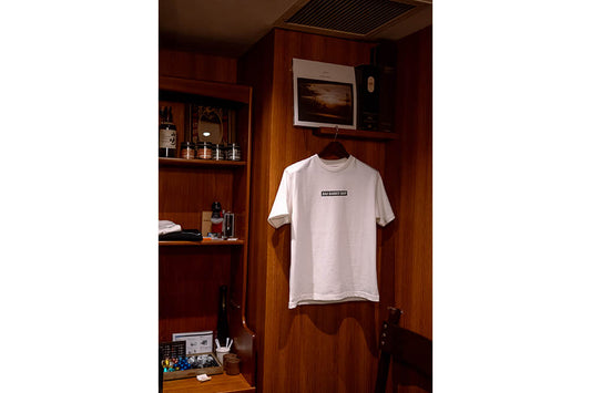 DAU BARBER SHOP　コラボレーションTシャツ OFF the TOP 10oz ヘビーウェイトTシャツ White 日本製 厚手