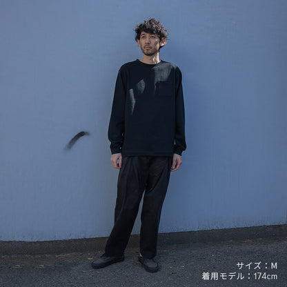【NEW】10oz ロングスリーブTシャツ - BLACK with Pocket