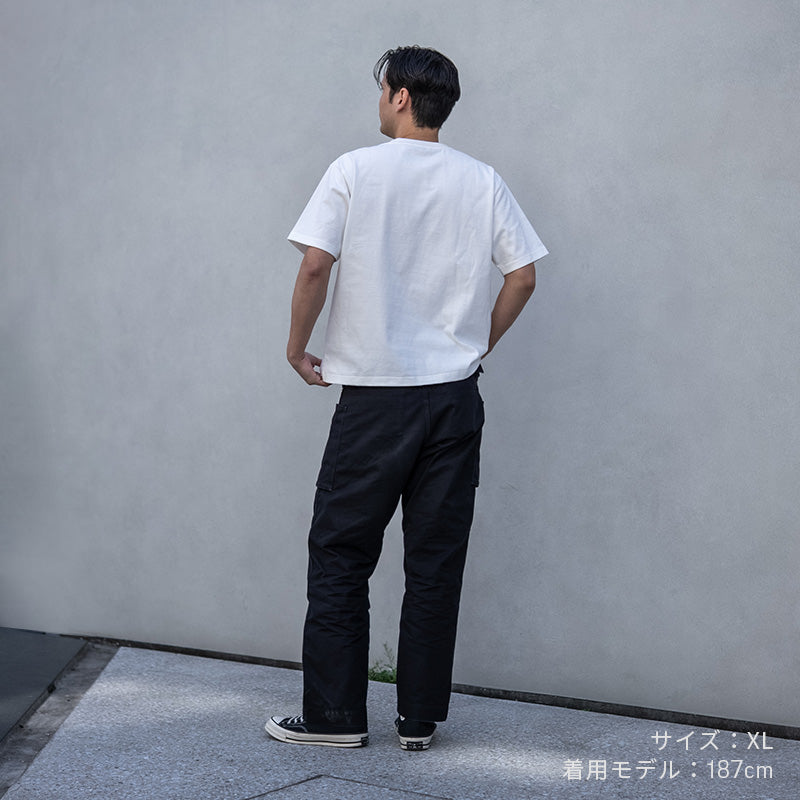 10oz ヘビーウェイトTシャツ WHITE with 胸ポケット｜透けない無地